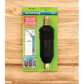 GT WATER PRODUCTS NEW GT WATER 750 DRAIN KING  3" - 6" PIPE SWELLS DRAIN OPENER USA MADE 6232821