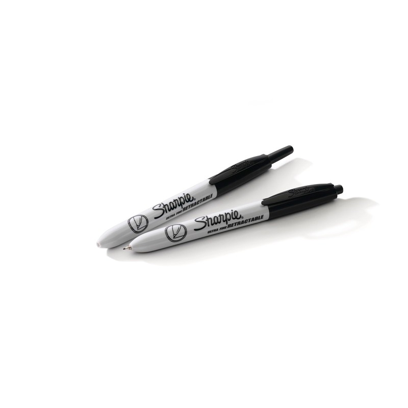 Sanford Sharpie Ultra Fine Point Retractable Permanent Markers 3/Pkg-Black,Packof1,