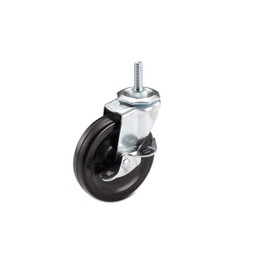 TRINITY ZSV-99-018-4010 Caster Wheels Kit for Wire Shelving, 4 x 1", Black