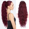 PORSMEER Ponytail Hairpiece Long 76 cm with Drawstring Wavy Curls