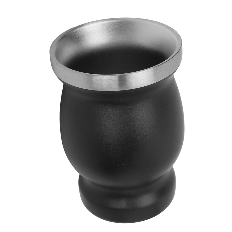 8oz Gourd Tea Cup Double Wall Stainless Steel with Spoon