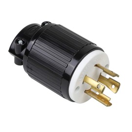 Nema L16-30P Male 30A 480V Industrial Grade AC Power Plug, NEMA L16-30P Locking Plug, 3-Pole, 4-Wire Grounding, AC 60HZ