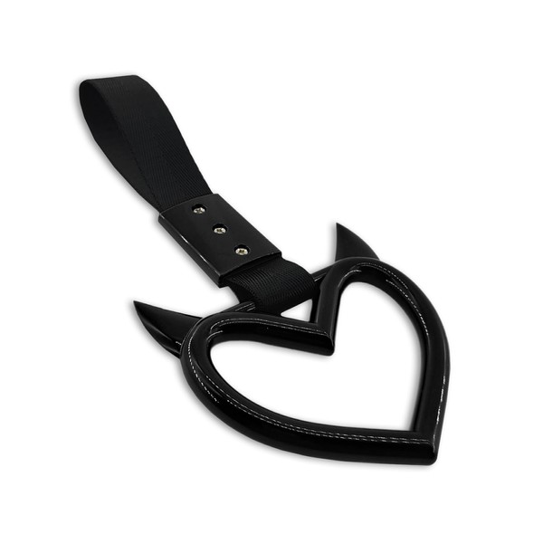 Lyxheth 2PCS Heart shaped Car Handle Straps, Heart Car Accessories,
