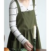 Aimoha Cafe Apron, Flare, One-Piece Apron, Women's, Gardening, 100% Cotton,