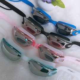 New Electroplated Unisex Swimming Goggles lf948 Free Size/Free Size Gray 887D 15ea