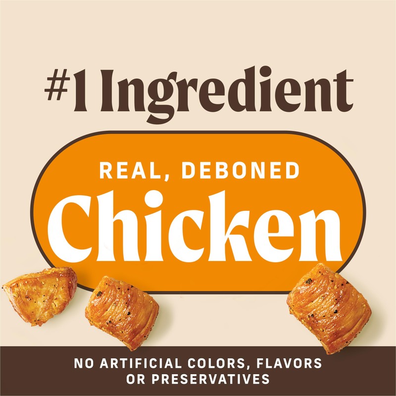 Merrick Power Bites Chicken Recipe Soft Dog Treats, Grain-Free Dog
