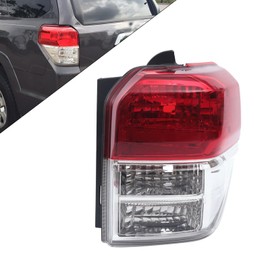 YIYIBYUS Tail Lights Assembly for 2010 2011 2012 2013 Toyota 4Runner Limited SR5 Model Brake Tail Light Halogen Rear Lamp Assembly Red Clear Lens (Right Passenger Side)