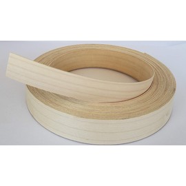 Edge Banding-EB Quick-, Real Un-Finished Wood Veneer Tape, Sanded Perfectly, Pre-Glued with Hot Melt Adhesive, Easy Application Iron-On. Flexible, 13/16” Wide - Made in USA. (Maple-50' LF Roll)