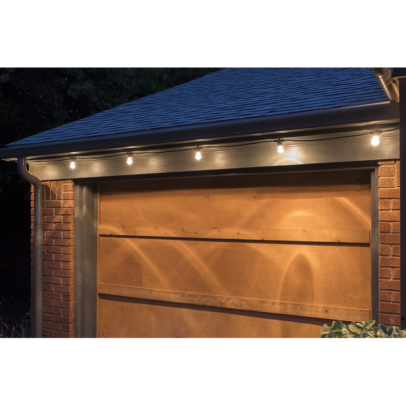 Enbrighten LED Bistro Outdoor String Lights, 48ft, 24 Shatter Resistant