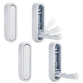 Patioer Folding Wall Hooks, 4pcs Foldable Coat Hooks, Heavy Duty Folding Hook for Hanging Coats Towel Hat Backpack, White