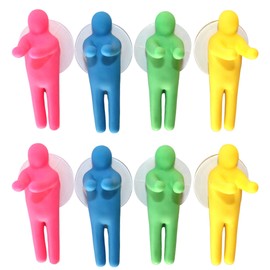 Lucore Home 8 PC Toothbrush Holder, Hanger, Hook & Bathroom Organizer - Suction Cup Hanging Set