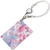 Pretimo Pass Case, 1 Pocket, Includes Reel, Cherry Blossoms, Petals,