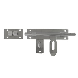 Bustlwor Security Door Bolt Made of Stainless Steel, Door Bolt Lock, Door Bolt Sliding Lock, Easy to Assemble, Suitable for Indoor and Outdoor Gates in Gardens, Garages (33.33 cm/10 Inches)