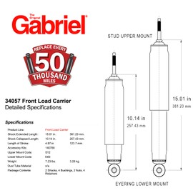 Gabriel 34057 Front Load Carrier