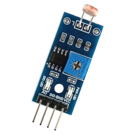 10 Pcs FONGKNOX Photosensitive Sensor Module 4 pins DC 3.3V-5V Digital Light Intensity Sensor Module Photo Resistor Photoresistor Compatible with Arduino UNO