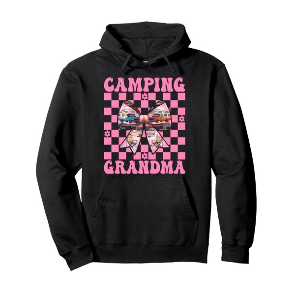 Camping Grandma RV Camping Camper Motorhome Nana Coquette Pullover Hoodie