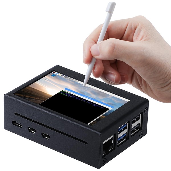 Metal Protective Case for Raspberry Pi 5 with Fan Cooling,