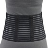 OTC Lumbosacral Support, 7-inch Lower Back, Lightweight Compression, Elastic, Black,