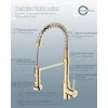 Casavilla Kitchen Faucet, Commercial Kitchen Sink Faucets with Pull Down