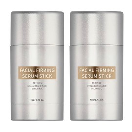 2 unidades de sérum reafirmante en barra con retinol, sérum facial y para el cuello con ácido hialurónico y vitamina C para líneas de expresión, para todo tipo de piel, 40g*2
