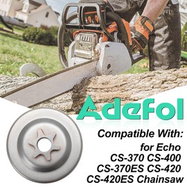Adefol 3/8" 6T Sprocket Clutch Drum Kit for Echo CS-370 CS-400 CS-370F CS-400F Chainsaw, A556000401 Clutch Drum Kit + 89750516133 Clutch Removal Tool + 10 & 14mm Metal Piston Stop Tool