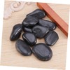 FUNOMOCYA 10pcs Hand Painted Cartoon Drawing Stones Smooth Black Pebbles