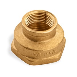 Pipe Fitting Coupling 3/4" Female x 1 ¼” Female Brass Coupling Brass Pipe Fittings