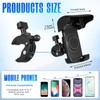 Tellegloww 1 Pack Boat Phone Holder, Crab Clamp, with Sunshade,