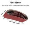 FEIHU Sanding Belts 75 x 533 mm.6 Different Grits.Each 60/80/120/150/240/320,Sanding