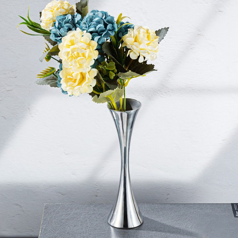Stainless Steel Vase Innovative Elegant Modern Style Round Mouth Metal