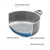 Zanetti - Rare stone, non-stick aluminium saucepan, stone look, soft