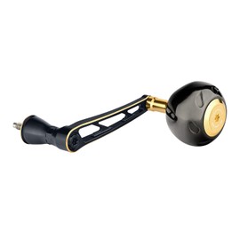 Gomexas Handle 2.8 inches (70 mm) CJ-SW-T Shimano Stella sw Twin Power sw 4000 Handle 4000 5000 6000pg 20-22 Stradic SW 21 Spheros Compatible Stella Sw Handle Knob Light Shore Jigging & Plagging (70mm, Black Gold)