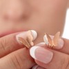 MadamLili - Schmetterlinge Ohrstecker Set - 925 Sterling Rosegold Vergoldet