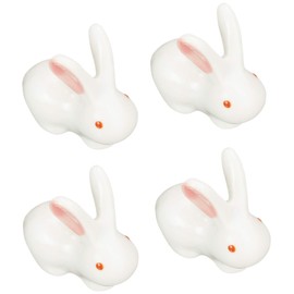 te-buruuxeai-suto Chopstick Rest Cute Rabbit Pink Ears Rabbit 4 Two Set katorari-resuto supu-nresuto Dinnerware Set