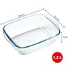 PYREX Preware 23 x 15 cm Glass Rectangular Baking Dish,