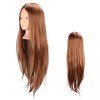 Long Hair Mannequin Head Light Brown Hairdresser Practice Training Head