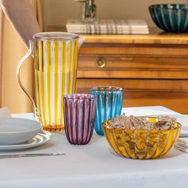 Guzzini - Caraffa con coperchio in bio-based plastic, ambra, DOLCEVITA