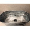 Galvanized Wash-Pan Sink (Medium Oval)