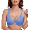 HACI Front Closure Bra for Women Unpadded Underwire Full Coverage