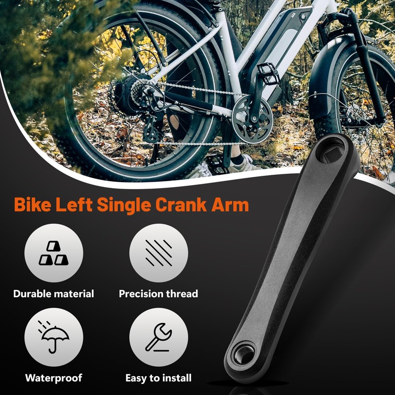 BAFANG E-Bike Crank Arm Aluminium Alloy Left Single Chain Crank