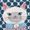 Kusguru Japan Parlor Suzurando Jacquard Woven Pouch, blue