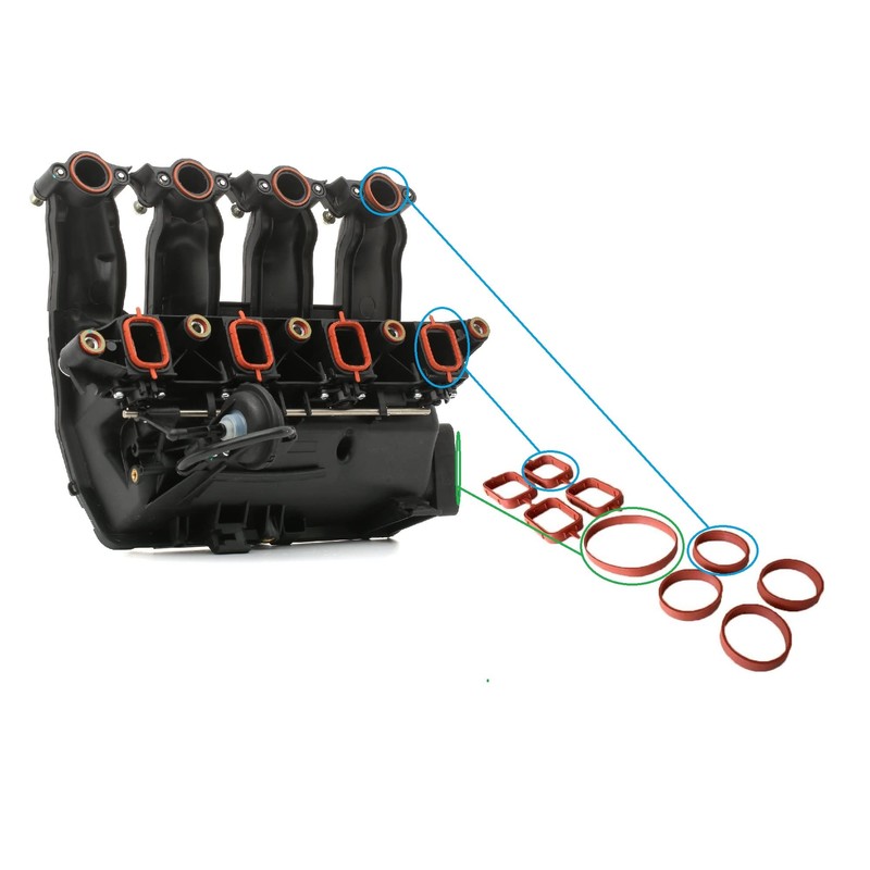 Autoparts Intake Bridges Seals 9 x 4 mm Cylinder