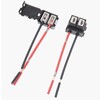 2pcs Ceramic H7 2 Pin Headlight Replacement Repair Bulb Holder