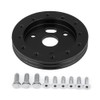 Aluminum Black 0.5 Inch 6 Hole Car Steering Wheel Hub