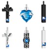 Fumete 6 Pcs Ashes Necklace Urn Jewelry for Human Ashes