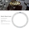 Watch Bezel Insert 38mm Ceramic Embossed Digit Watch Bezel Ring