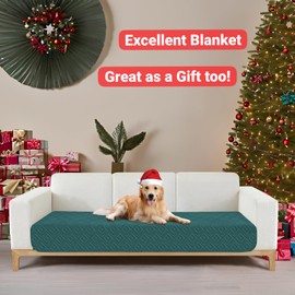 2025 Waterproof Dog Blankets (30"x70") Comfy Sofa Mat for Pets, New Upgrade Bed Couch Pads Super Soft Anti Slip, Indoor Incontinence Sofa Furniture Protector Durable Washable Blanket (Teal Green)