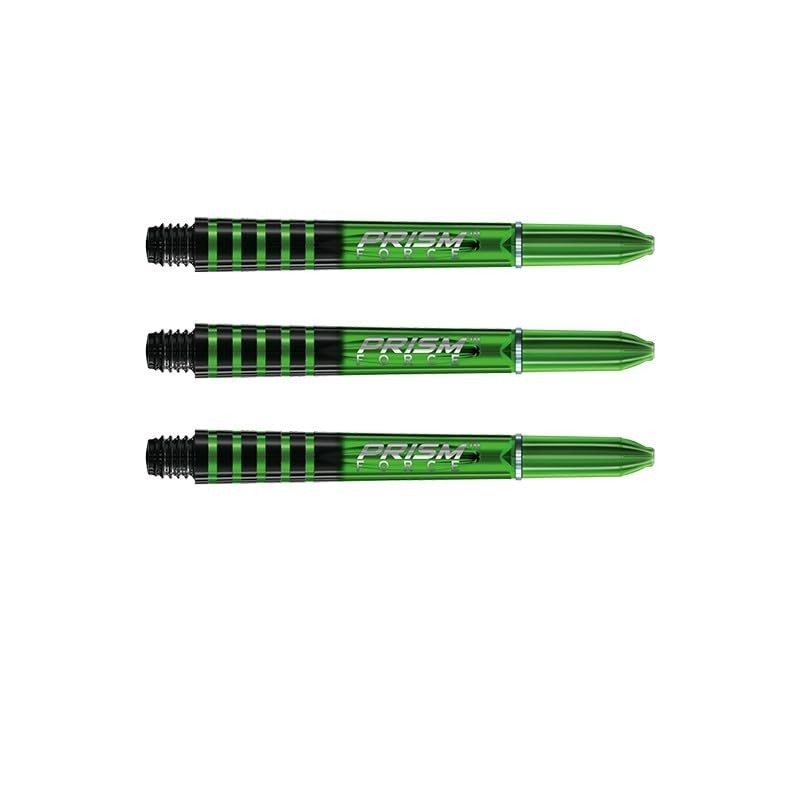 WINMAU Prism Force Green Medium Polycarbonate Dart Stems (Shafts) -