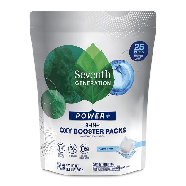 Seventh Generation Oxy Booster Stain Remover Packs Fragrance Free Power+