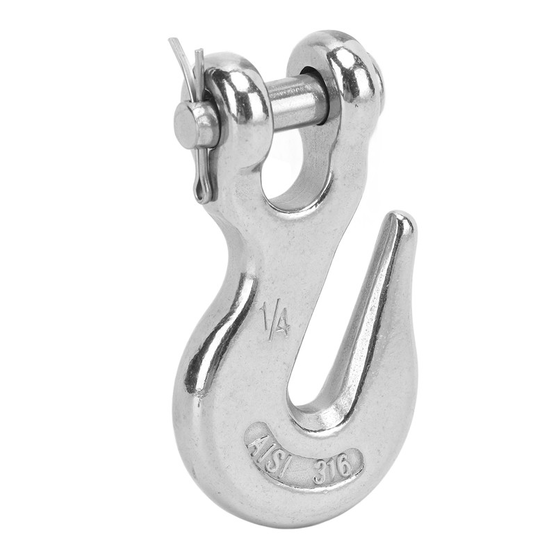 Marine Boat Slip Lifting Hook 1/4in 1000lbs Load Bearing Capacity
